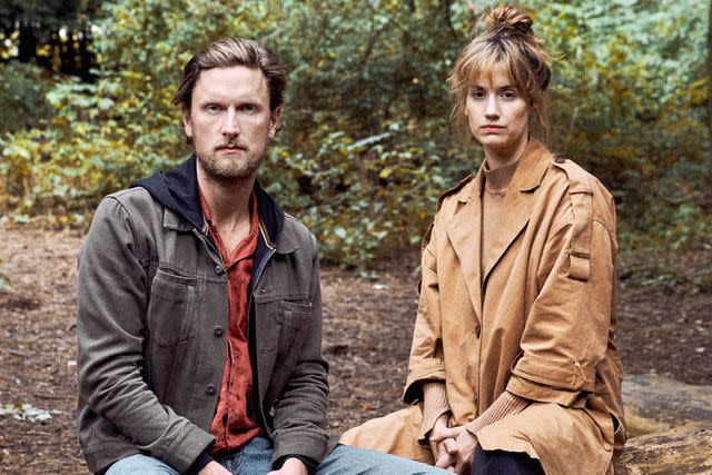 <p>Nikolaj Thaning Rentzmann/Netflix</p> Mikkel Boe Følsgaard and Danica Ćurčič on ‘The Chestnut Man’