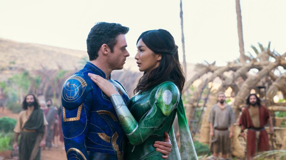 Ikaris (Richard Madden) and Sersi (Gemma Chan) spent 5,000 years in love in "Eternals."