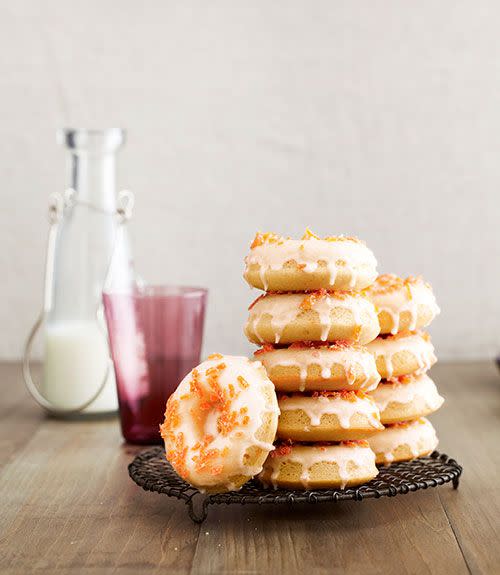 Grapefruit Buttermilk Doughnuts with Candied Zest