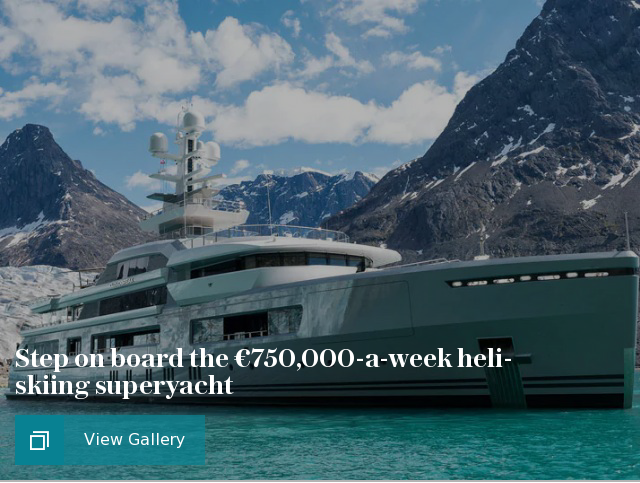 Step on board the €750,000-a-week heli-skiing superyacht