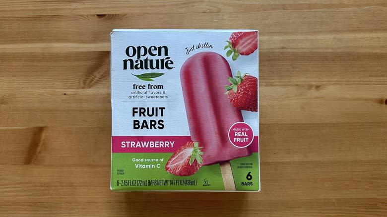 Open Nature Fruit Bars box