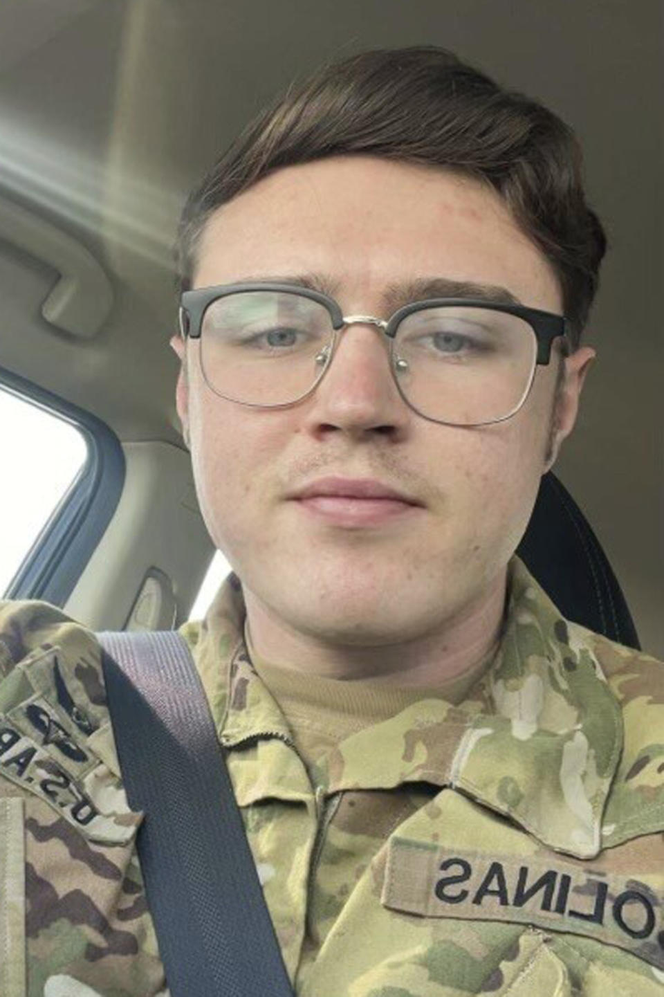 This photo provided by the 101st Airborne Division Office of Public Affairs at Fort Campbell, Ky., shows Sgt. David Solinas Jr., 23, of Oradell, N.J. Solinas was one of nine soldiers killed in a helicopter crash Wednesday evening, March 29, 2023. (101st Airborne Division Office of Public Affairs via AP)
