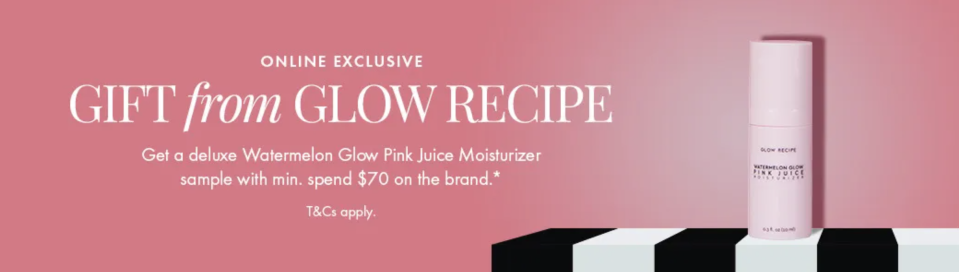 Don't miss Glow Recipe's Online Exclusive promotion on Sephora. PHOTO: Sephora