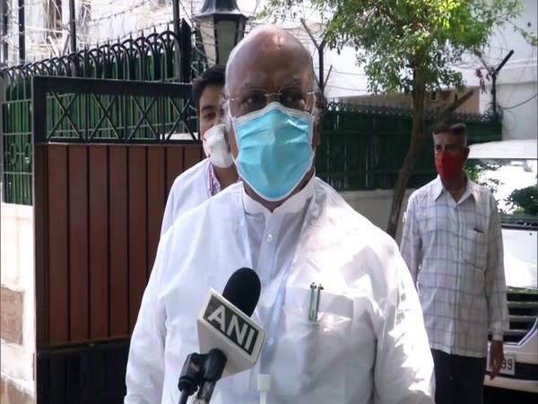 Senior Congress leader and Leader of Opposition in the Rajya Sabha, Mallikarjun Kharge speaking to ANI in Delhi on Wednesday. [Photo/ANI]