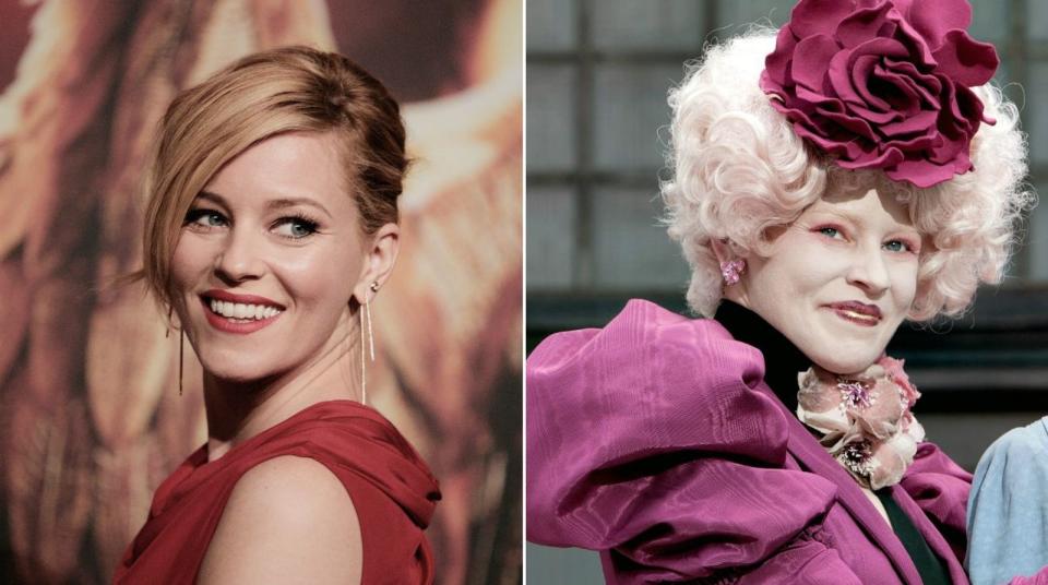 Als die Hungerspiele 2012 erstmals auf der Leinwand eröffnet wurden, musste man schon zweimal hinsehen, um hinter dem dick aufgetragenen Make-up der Effie die natürlich schöne Elizabeth Banks zu erkennen. (Bild: Christian Marquardt/Getty Images/Studiocanal)