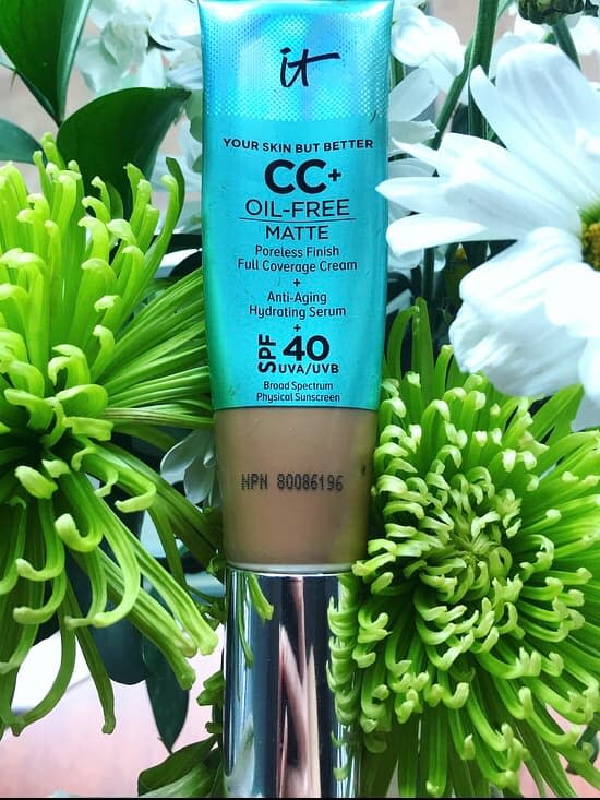 IT Cosmetics Your Skin But Better™ CC+™ Oil-Free Matte with SPF 40. Image via Sarah Rohoman.