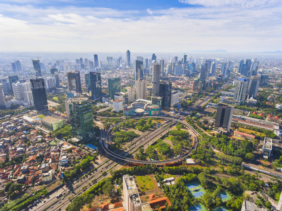 Vista de la ciudad de Yakarta, Indonesia. (Getty Images)