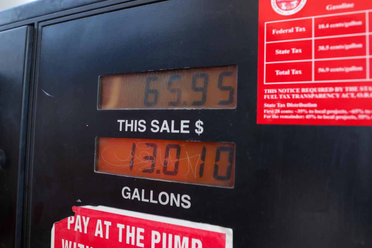 Gas prices are dropping in Greater Cincinnati, with some stations below $3 per gallon.