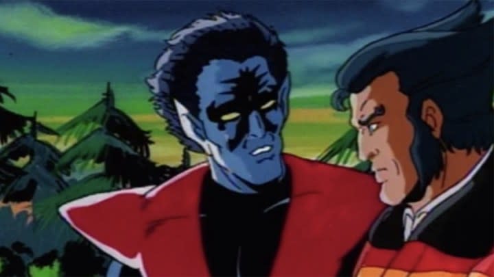 Nightcrawler speaks to Wolverine in X-Men: The Animated Series.