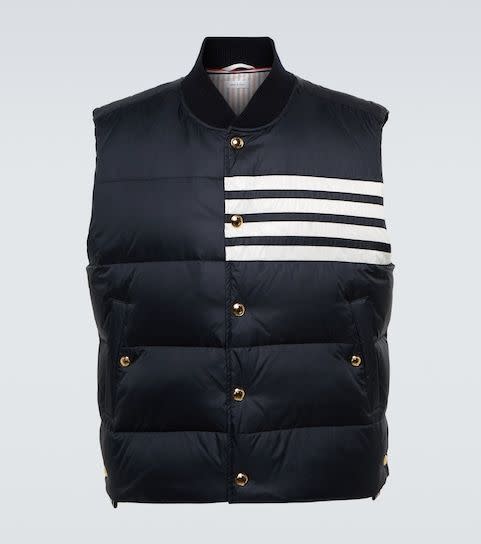 Striped Puffer Vest