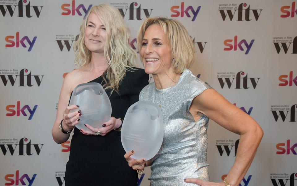 Sam McAlister (left) and Emily Maitlis attend the 30th Women in Film & Television Awards on December 3 2021 in London - David M. Benett 