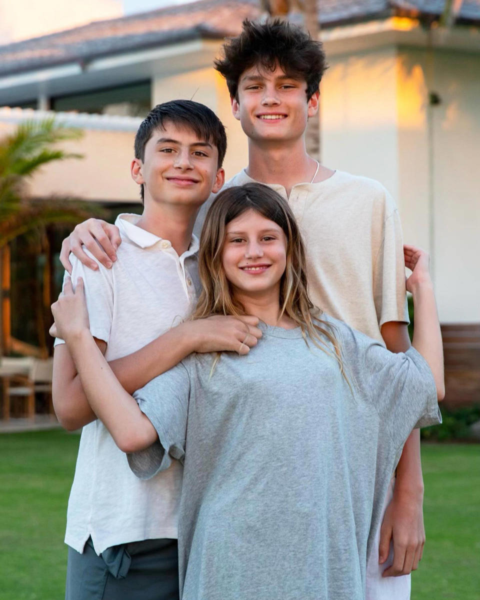 Tom Brady share a photo of his three kids on Instagram. (@tombrady via Instagram)