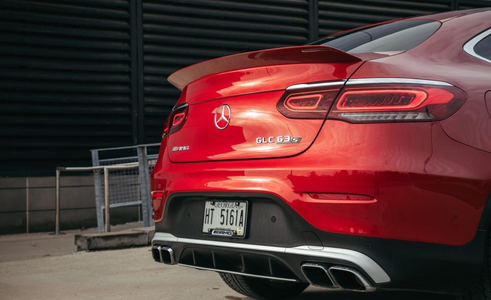 <p>2020 Mercedes-AMG GLC63 S coupe</p>