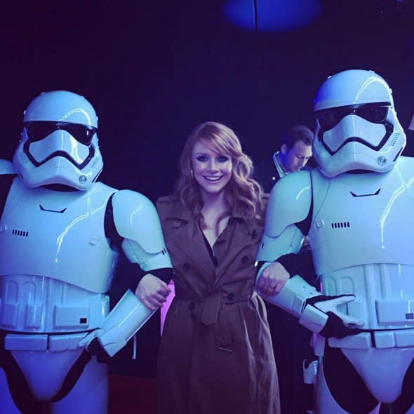 Bryce Dallas Howard had a similar experience. “Incredible. No words… #starwarspremiere,” she said.