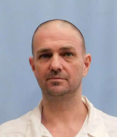 Death row inmate Michael Eggers in William C. Holman Correctional Facility in Escambia County, Alabama, U.S., is seen in this Alabama Department of Corrections photo obtained on March 14, 2018. Alabama Department of Corrections/Handout via REUTERS ATTENTION EDITORS - THIS IMAGE HAS BEEN SUPPLIED BY A THIRD PARTY.