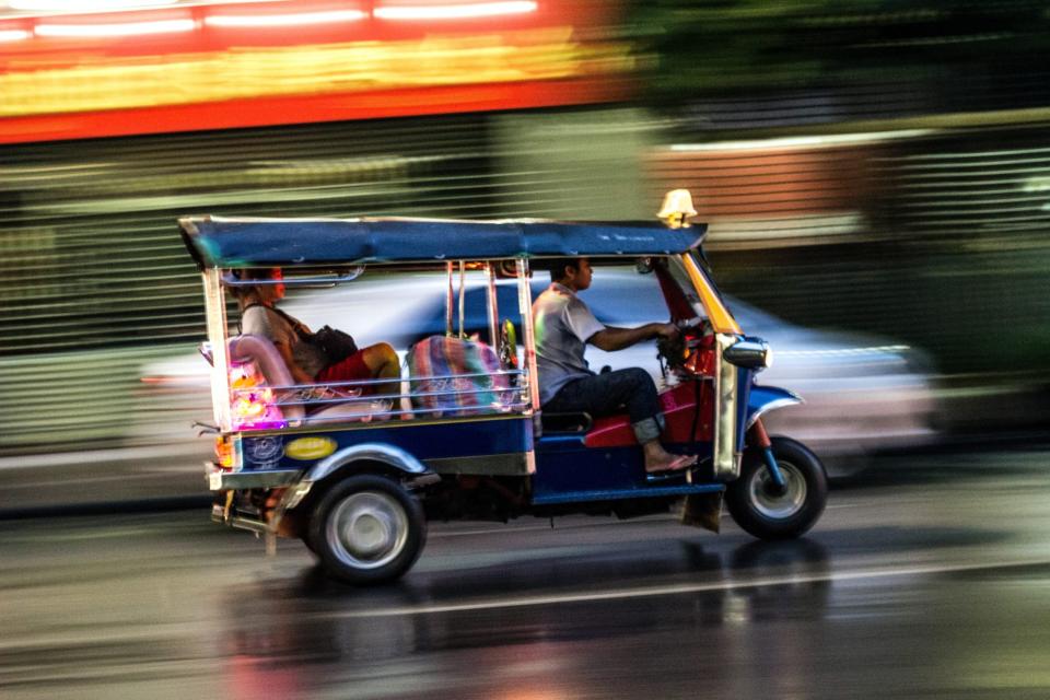 Die vorherrschende Form der Mobilität in Indien: das Tuk Tuk 