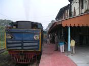 Curious onlookers try to figure out the working of the X class loco as it is coupled to the Nilagiri Passenger.