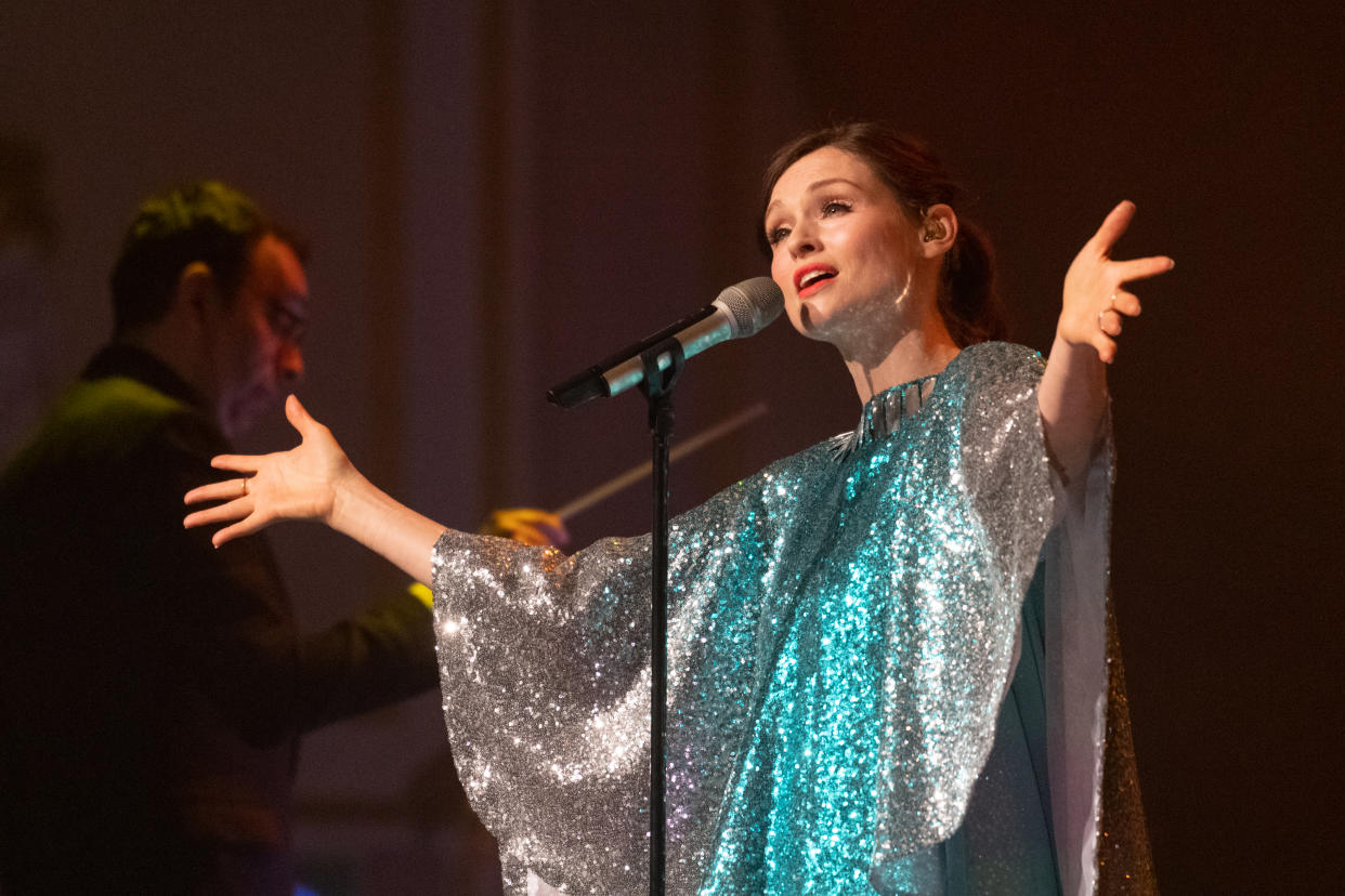 EDINBURGH, SCOTLAND - JUNE 11: Sophie Ellis-Bextor performs on stage at Usher Hall on June 11, 2019 in Edinburgh, Scotland. (Photo by Roberto Ricciuti/Redferns)