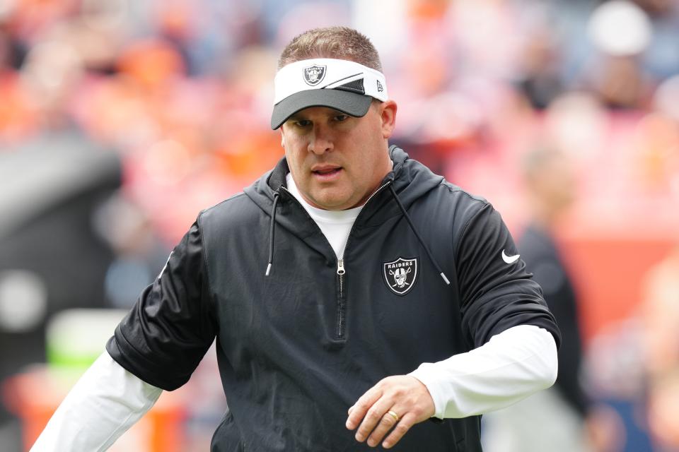 Las Vegas Raiders head coach Josh McDaniels was fired Oct. 31.