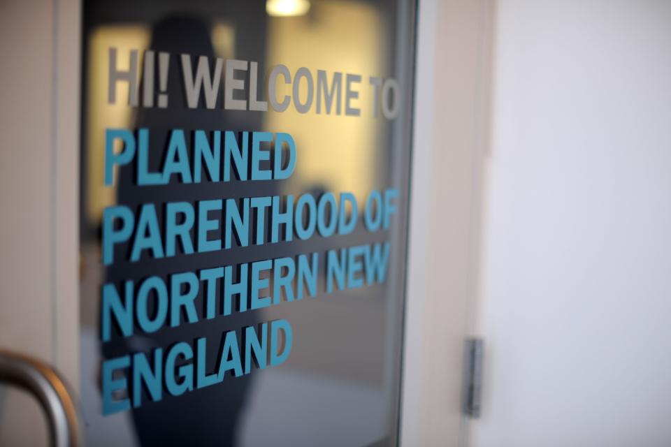 Front door of the Burlington Health Center operated by Planned Parenthood of Northern New England.