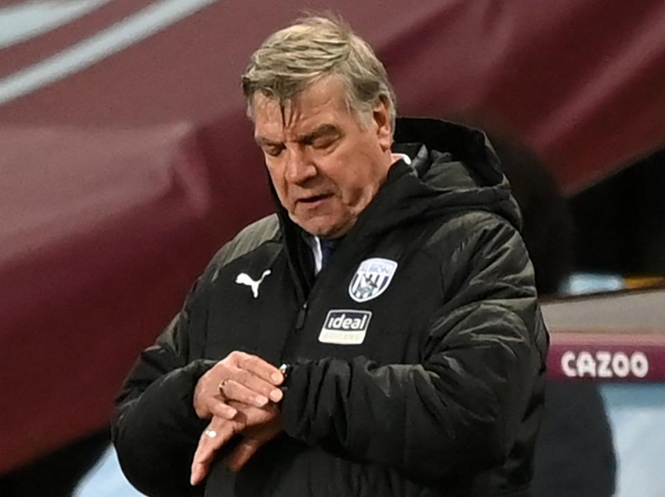 <p>Sam Allardyce’s West Brom were relegated this month</p> (POOL/AFP via Getty Images)