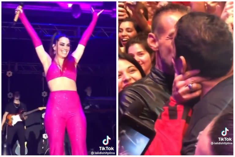 Lucas le pidió matrimonio a su pareja en el show de Lali y llenó de emoción a la cantante (Foto: Captura de TikTok)