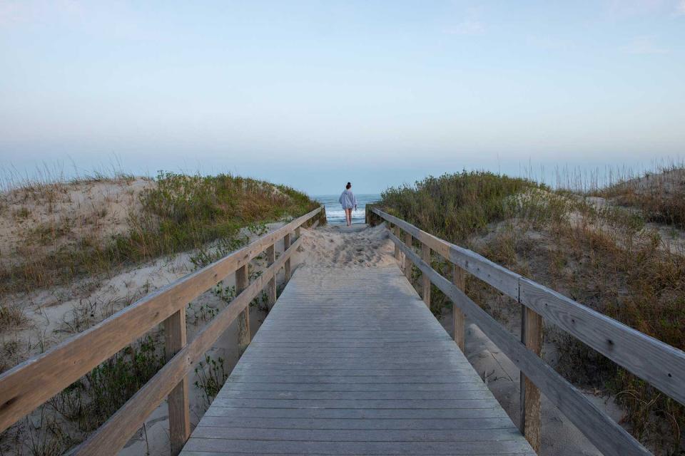 Access walkway to Ocracoke beach