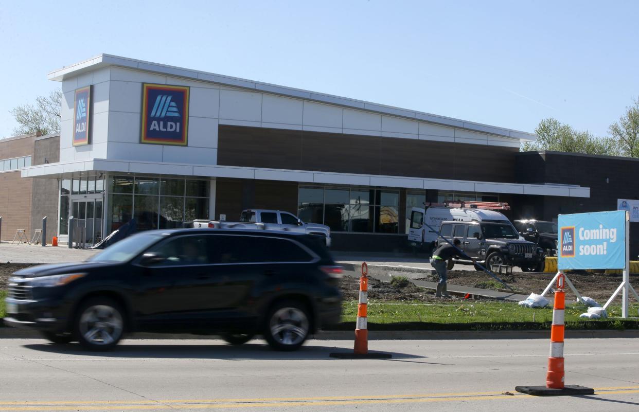 The new Aldi grocery store is pictured at 725 N. Highway 965 Wednesday, April 24, 2024 in North Liberty, Iowa.