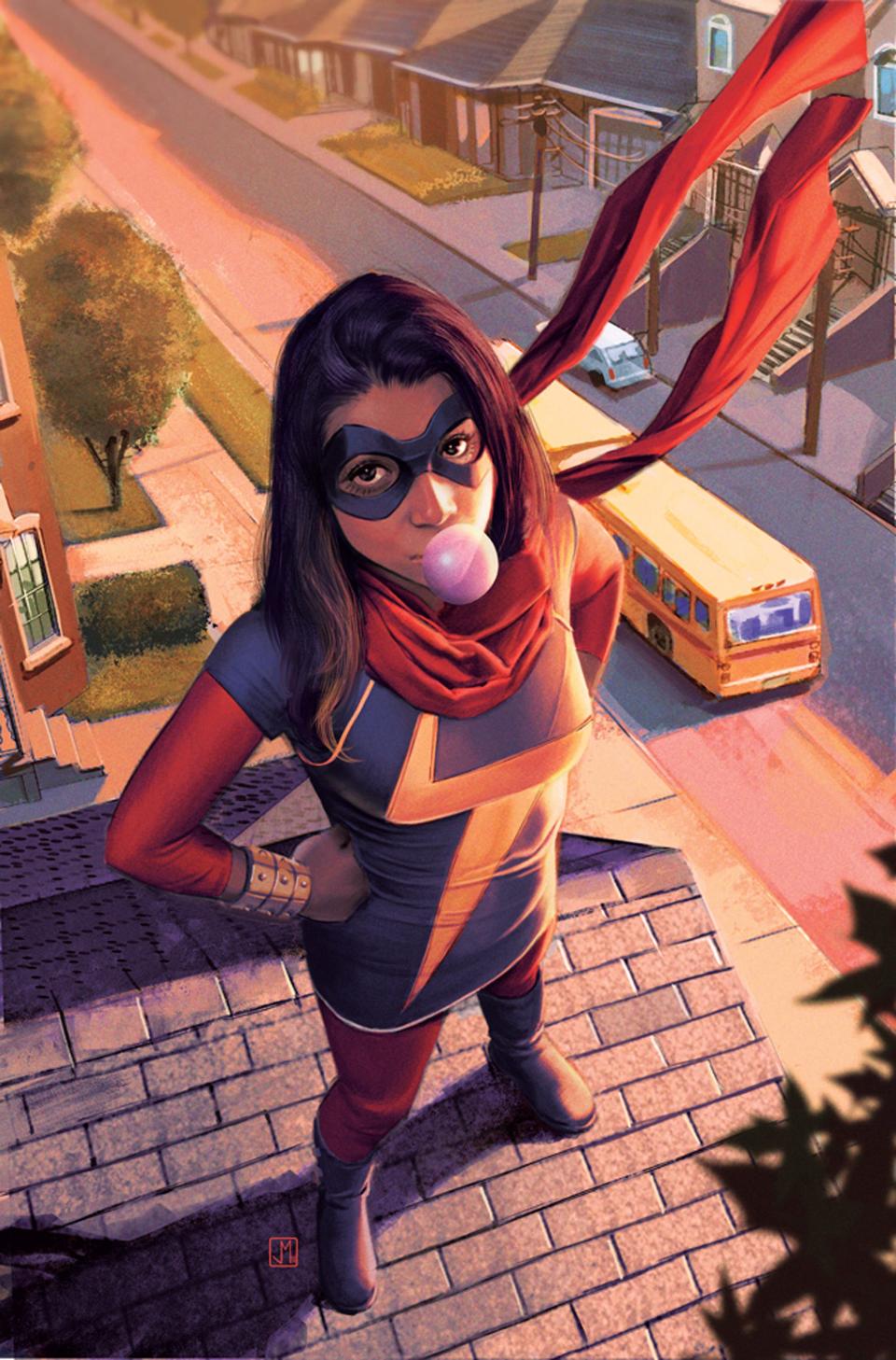 Kamala Khan, the star of the "Ms. Marvel" comic books, made a big splash in the Marvel Universe when she first appeared in 2014.