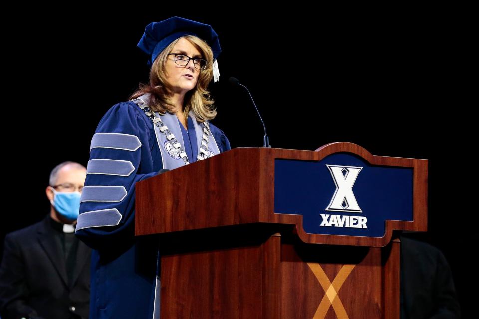 Xavier University President Colleen Hanycz called Bob Huggins remarks "deplorable" and "repulsive."