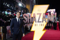 Peter Safran poses for photographers upon arrival at the premiere of the film 'Shazam! Fury of the Gods' in London, Tuesday, March 7, 2023.(Photo by Alberto Pezzali/Invision/AP)