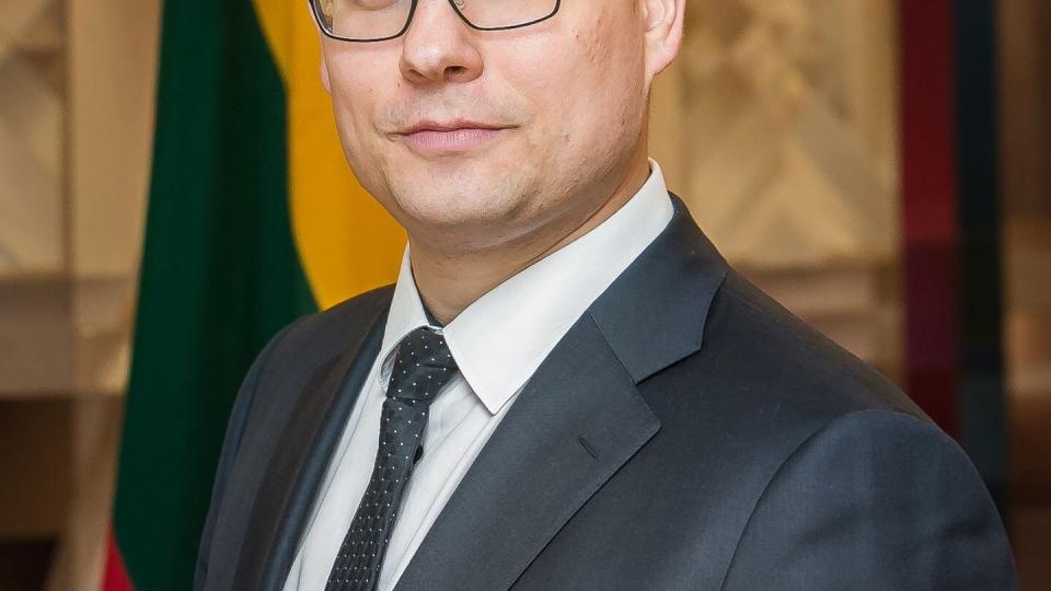 Laurynas Kasčiūnas, chairman of Lithuania's national security committee, spoke with Defense News about the war in Ukraine and the threat Russia poses to Europe (courtesy of the Embassy of the Republic of Lithuania).