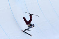 <p>Torin Yater-Wallace of the United States crashes during the Freestyle Skiing Men’s Ski Halfpipe Final on day thirteen of the PyeongChang 2018 Winter Olympic Games at Phoenix Snow Park on February 22, 2018 in Pyeongchang-gun, South Korea. (Photo by David Ramos/Getty Images) </p>