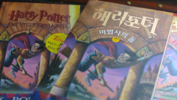 Harry Potter books in different languages.