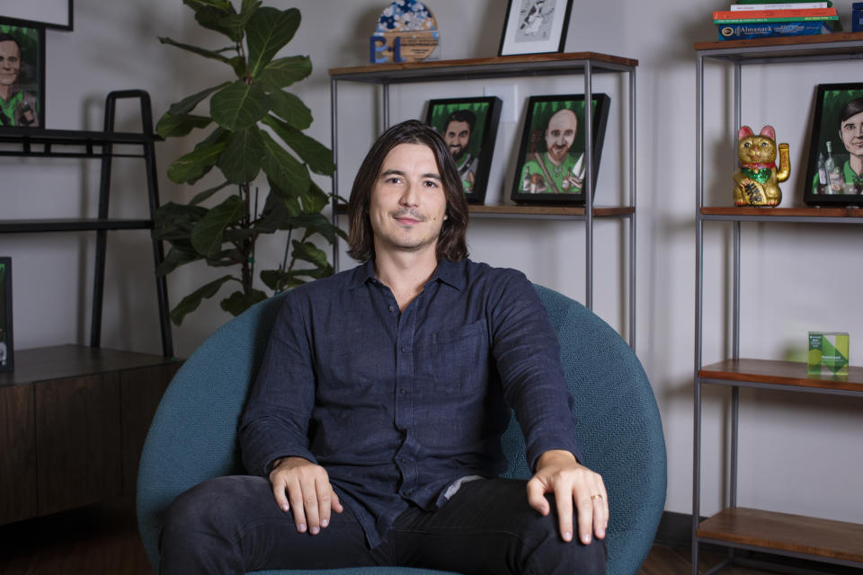 MENLO PARK, CALIFORNIA - JULY 15: Vlad Tenev, CEO and Co-Founder, Robinhood in his office on July 15, 2021 in Menlo Park, California. (Photo by Kimberly White/Getty Images for Robinhood)