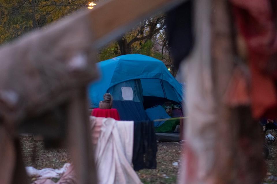 An Indigenous man died at an encampment near Bayfront Park on Monday, according to Hamilton Regional Indian Centre's executive director.