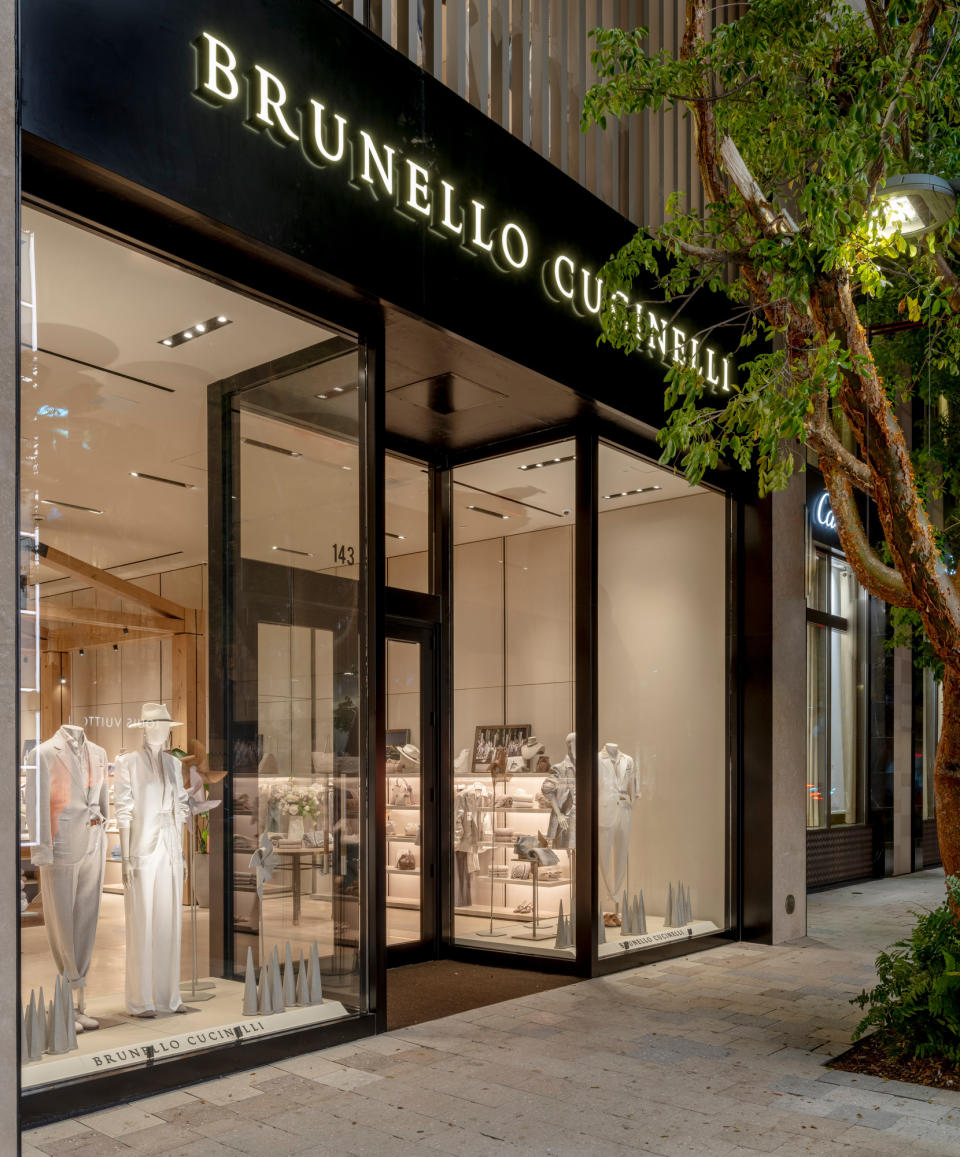 Brunello Cucinelli's Miami Design District store.