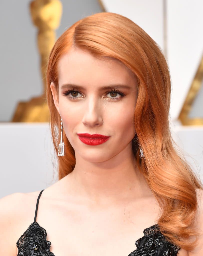 red hair color ideas emma roberts