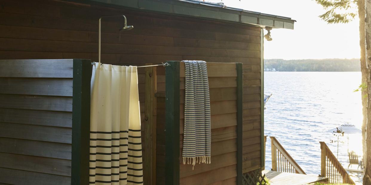 waterside outdoor shower