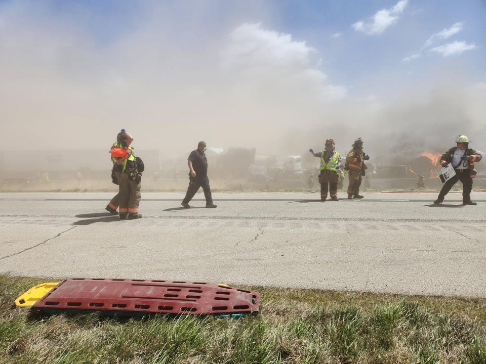 Officials say at least six people died due to the mass pileup. (Courtesy Nathan Cormier)