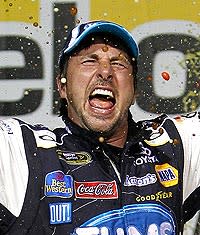 David Reutimann celebrated the second win of his career at Chicagoland