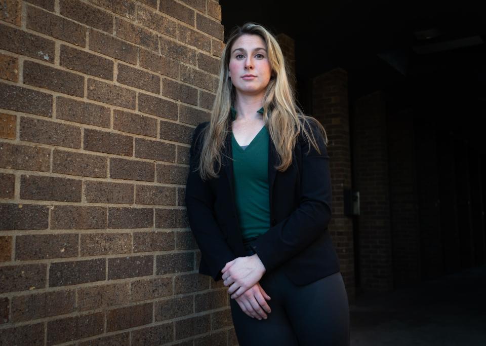 Former Austin police officer Samm Liedtke is suing the city in federal court, claiming gender discrimination, "after three months of escalating, gender-based harassment and retaliation," the lawsuit states, that ultimately led to her quitting the department.