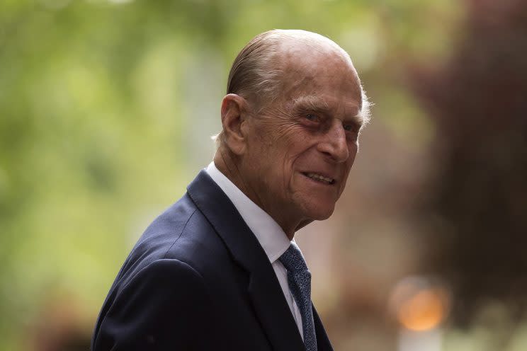 Britain's Prince Philip, the husband of Queen Elizabeth II, arrives for his visit to Richmond Adult Community College in Richmond, south west London, June 8, 2015. (Photo: Matt Dunham/AP)