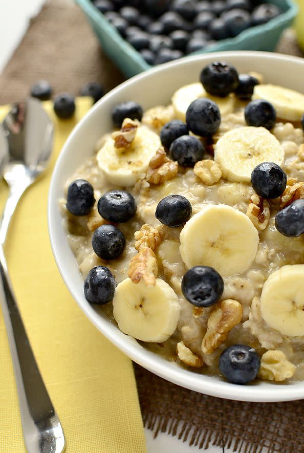 Blueberry Banana-Nut Oatmeal