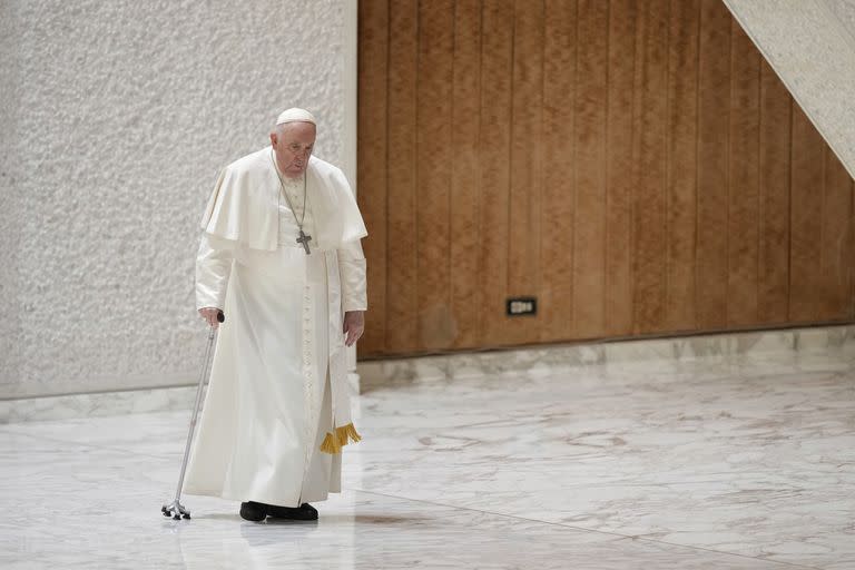 El papa Francisco durante una entrevista con The Associated Press en el Vaticano
