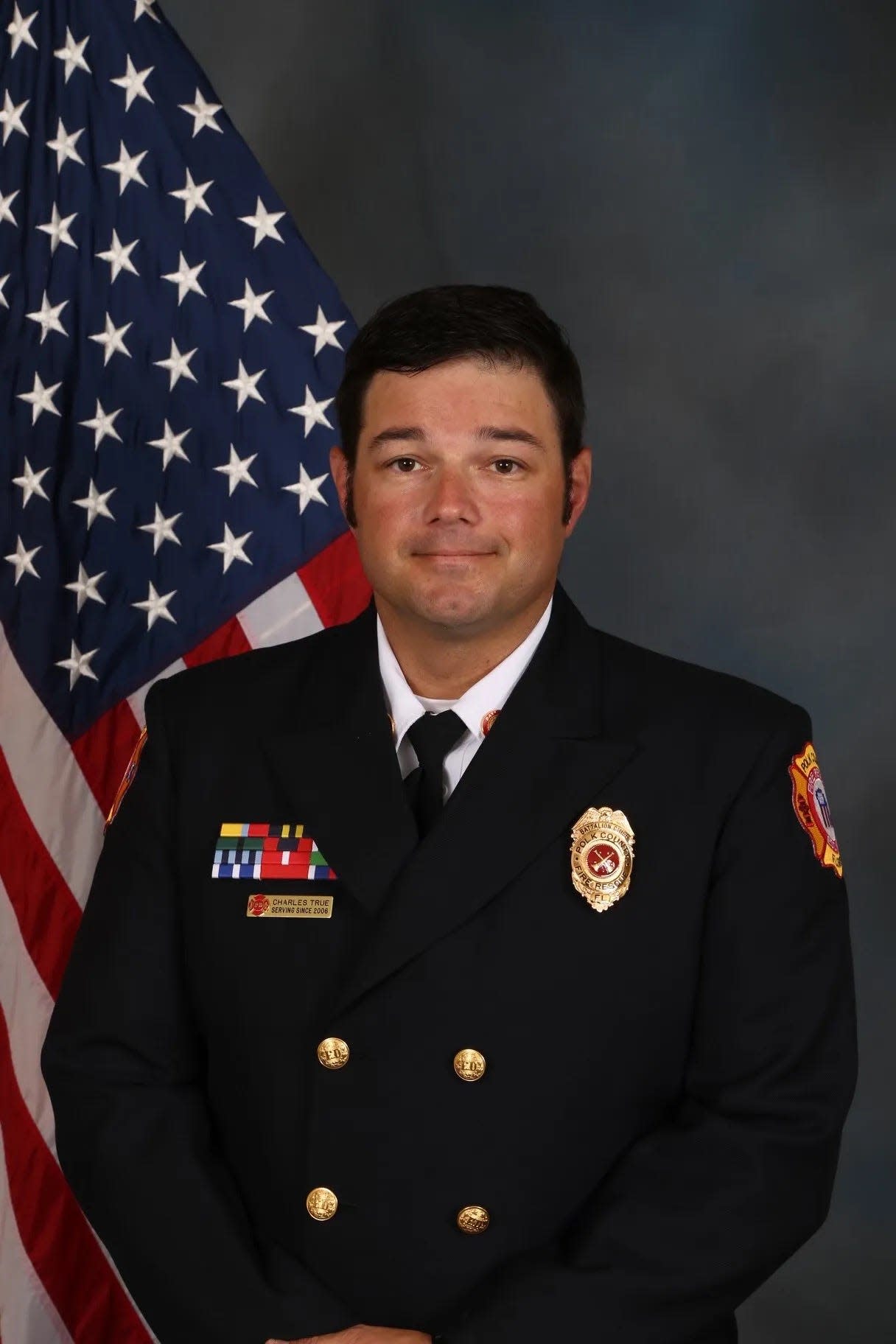 Fire Captain Charle True was recently demoted from battalion chief with Polk County Fire Rescue