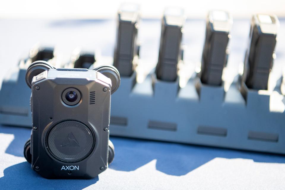 These Axon body-worn cameras used by the Knoxville Police Department are similar to the ones worn by the Knox County Sheriff's Office.