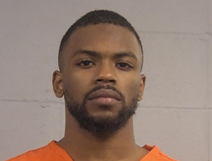 FILE - This file photo provided by Louisville Metro Department of Corrections shows Quintez Brown. On Monday, March 28, 2022, Brown, who police said fired a handgun at a Louisville, Ky., mayoral candidate, was indicted on attempted murder and endangerment charges. (Louisville Metro Department of Corrections via AP, File)
