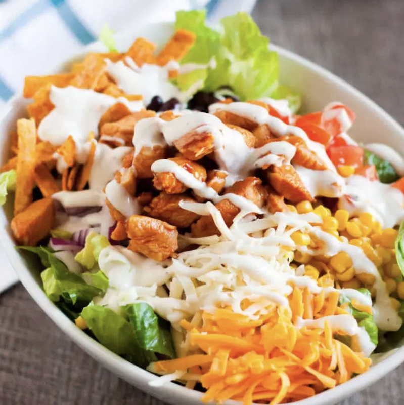 <p>Eating on a Dime</p><p>Use this crockpot chicken as the perfect addition to your summer salad. </p><p><strong>Get the Recipe: <a href="https://www.eatingonadime.com/crock-pot-bbq-chicken-salad-recipe/" rel="nofollow noopener" target="_blank" data-ylk="slk:Crock Pot BBQ Chicken Salad;elm:context_link;itc:0;sec:content-canvas" class="link ">Crock Pot BBQ Chicken Salad</a></strong></p>