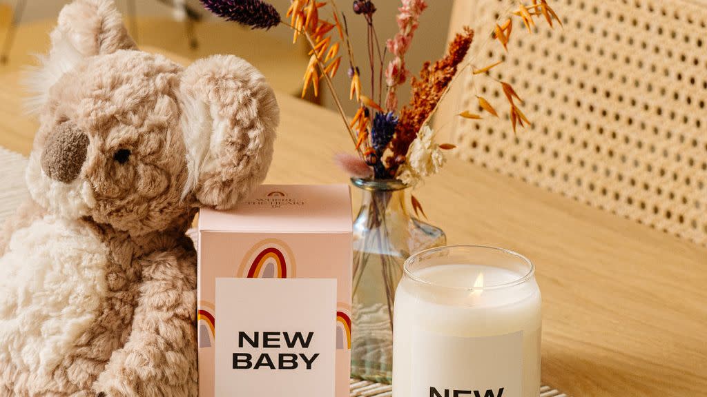 homesick new baby candle